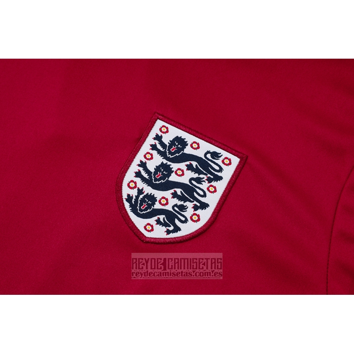 Chandal del Inglaterra Manga Corta 2024-2025 Rojo - Pantalon Corto